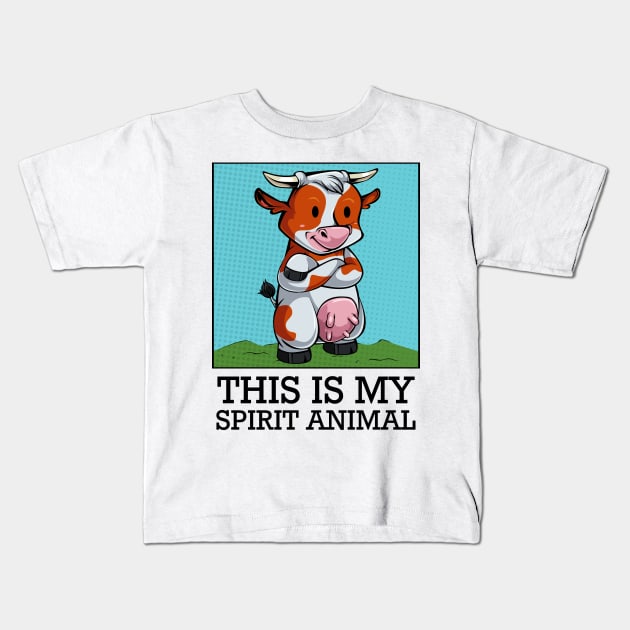 Cow Cattle Kids T-Shirt by Lumio Gifts